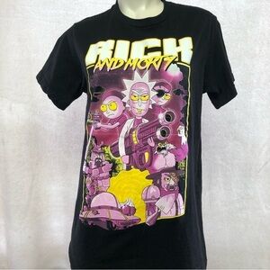 Rick And Morty Black T-Shirt Size Small